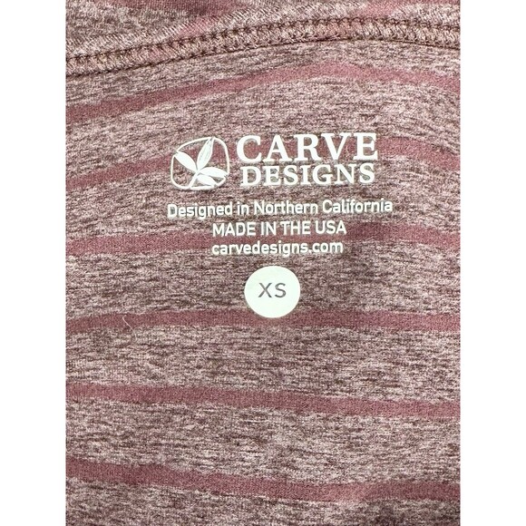 Carve Designs "Talora" Tunic Mini Dress Maroon Striped UPF 50 Size XS NWT!! - Picture 4 of 7